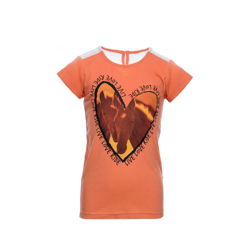 Horseware Girls Novelty T-Shirt - Coral